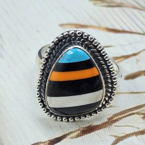 Candy Composite Stone Size US 8 925 Sterling Silver Ring (REXT49-359)