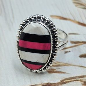 Candy Composite Stone Size US 7 925 Sterling Silver Ring (REXT49-368)