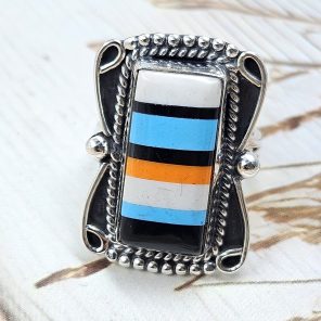 Candy Composite Stone Size US 7 925 Sterling Silver Ring (REXT49-369)