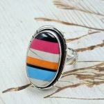 Candy Composite Stone Size US 6 925 Sterling Silver Ring (REXT49-339)