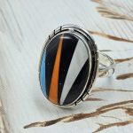 Candy Composite Stone Size US 9 925 Sterling Silver Ring (REXT49-346)