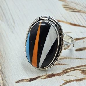 Candy Composite Stone Size US 9 925 Sterling Silver Ring (REXT49-346)