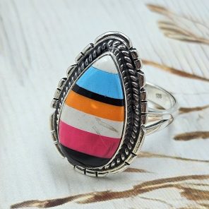 Candy Composite Stone Size US 9 925 Sterling Silver Ring (REXT49-345)