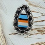 Candy Composite Stone Size US 8 925 Sterling Silver Ring (REXT49-344)