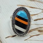 Candy Composite Stone Size US 7 925 Sterling Silver Ring (REXT49-364)