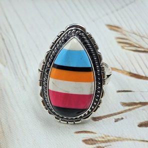Candy Composite Stone Size US 6 925 Sterling Silver Ring (REXT49-337)