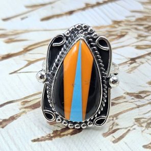 Candy Composite Stone Size US 7 925 Sterling Silver Ring (REXT49-362)