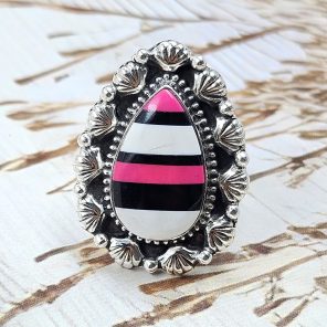 Candy Composite Stone Size US 6 925 Sterling Silver Ring (REXT49-334)