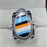 Candy Composite Stone Size US 6 925 Sterling Silver Ring (REXT49-372)
