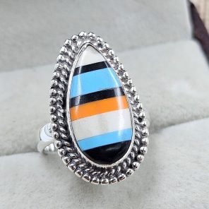 Candy Composite Stone Size US 6 925 Sterling Silver Ring (REXT49-371)