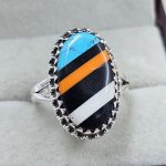 Candy Composite Stone Size US 8 925 Sterling Silver Ring (REXT49-354)
