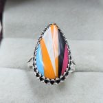 Candy Composite Stone Size US 6 925 Sterling Silver Ring (REXT49-370)