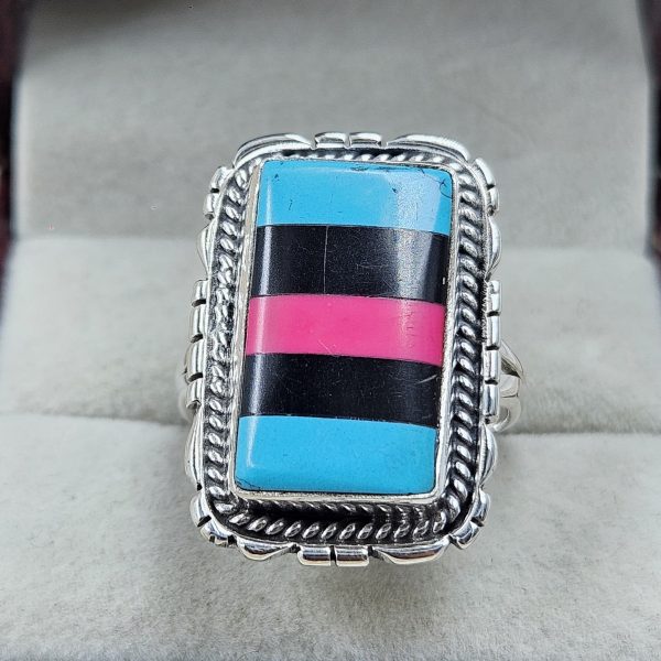 Candy Composite Stone Size US 9 925 Sterling Silver Ring (REXT49-347)