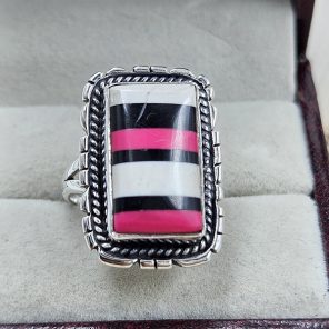Candy Composite Stone Size US 8 925 Sterling Silver Ring (REXT49-343)