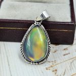 Aurora Opal 1.26" 925 Sterling Silver Pendant (RS17-540)