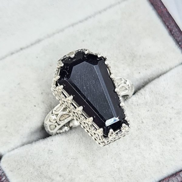 Black Onyx 925 Sterling Silver Ring (RS15-218) - Image 2