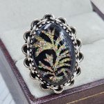 Aurora Opal Inlay Size US 7 925 Sterling Silver Ring (RS35-19)