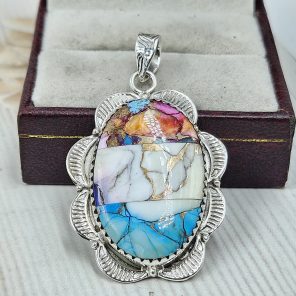 Trifecta 1.5" 925 Sterling Silver Pendant (REXT55-110)