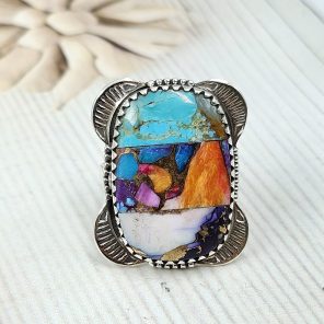 Trifecta Size US 7 925 Sterling Silver Ring (REXT55-99)