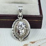 Wild Horse Jasper 1" 925 Sterling Silver Pendant (REXT60-110)