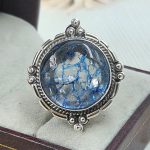 Cracked Crystal Quartz Size US 9 925 Sterling Silver Ring (REXT55-154)