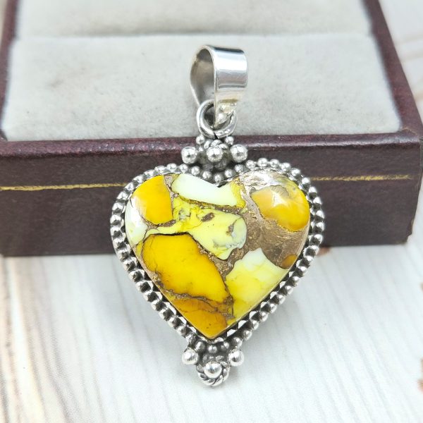 Honey Dahlia 1.5" 925 Sterling Silver Pendant (RS113-300)