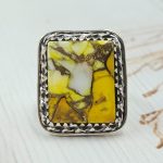 Honey Dahlia Size US 9 925 Sterling Silver Ring (RS113-250)