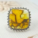 Honey Dahlia Size US 10 925 Sterling Silver Ring (RS113-272)