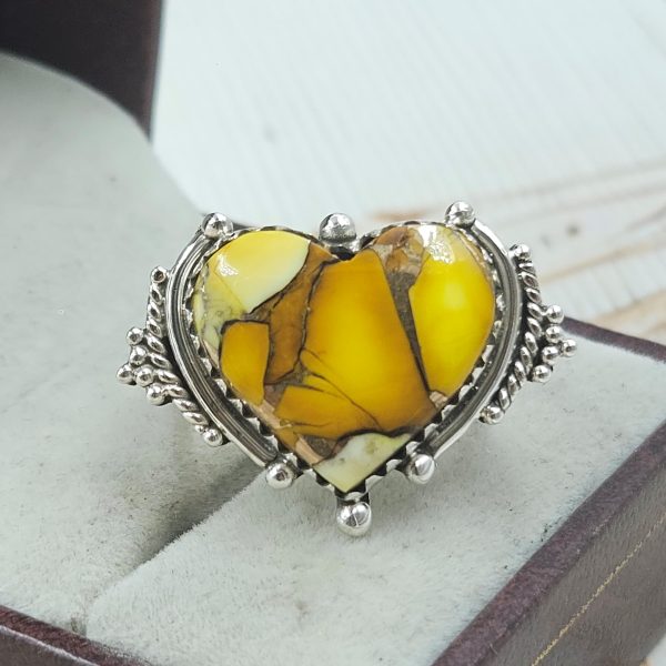 Honey Dahlia Size US 8 925 Sterling Silver Ring (RS113-243)