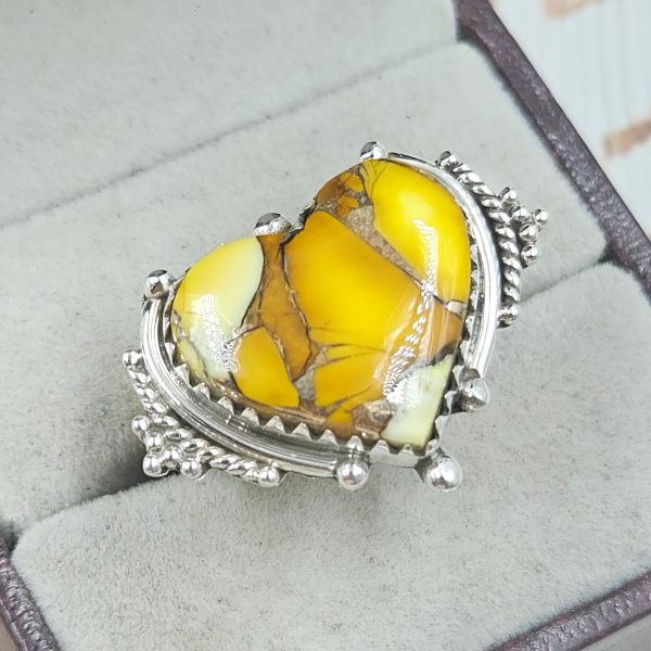 Honey Dahlia Size US 8 925 Sterling Silver Ring (RS113-243) - Image 2