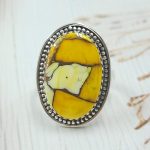 Honey Dahlia Size US 10 925 Sterling Silver Ring (RS113-274)