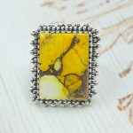 Honey Dahlia Size US 8 925 Sterling Silver Ring (RS113-245)