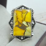 Honey Dahlia Size US 8 925 Sterling Silver Ring (RS113-246)