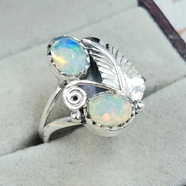 Ethiopian Opal 925 Sterling Silver Ring (REXT30-92) - Image 2