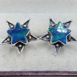 Aurora Opal Star 925 Sterling Silver Stud Earring (RS108-273)