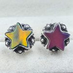 Aurora Opal Star 925 Sterling Silver Stud Earring (RS108-285)