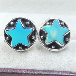 Aurora Opal Star 925 Sterling Silver Stud Earring (RS108-280)