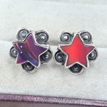 Aurora Opal Star 925 Sterling Silver Stud Earring (RS108-291)