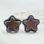 Aurora Opal Star 925 Sterling Silver Stud Earring (RS108-293)