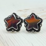 Aurora Opal Star 925 Sterling Silver Stud Earring (RS108-308)