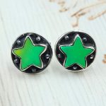 Aurora Opal Star 925 Sterling Silver Stud Earring (RS108-310)