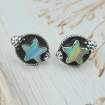 Aurora Opal Star 925 Sterling Silver Stud Earring (RS108-367)