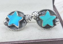 Aurora Opal Star 925 Sterling Silver Stud Earring (RS108-374)