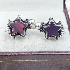 Aurora Opal Star 925 Sterling Silver Stud Earring (RS108-384)