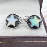 Aurora Opal Star 925 Sterling Silver Stud Earring (RS108-386)