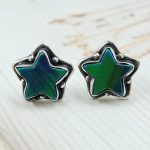 Aurora Opal Star 925 Sterling Silver Stud Earring (RS108-387)