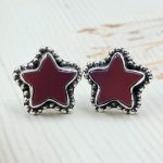 Aurora Opal Star 925 Sterling Silver Stud Earring (RS108-390)