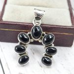 Black Onyx Naja 925 Silver Pendant (RS108-433)