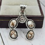 Wild Horse Jasper Naja 925 Silver Pendant (RS108-444)