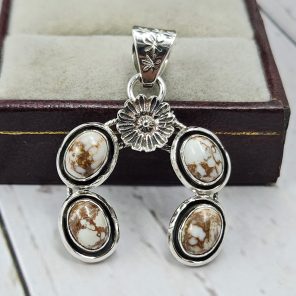 Wild Horse Jasper Naja 925 Silver Pendant (RS108-444)